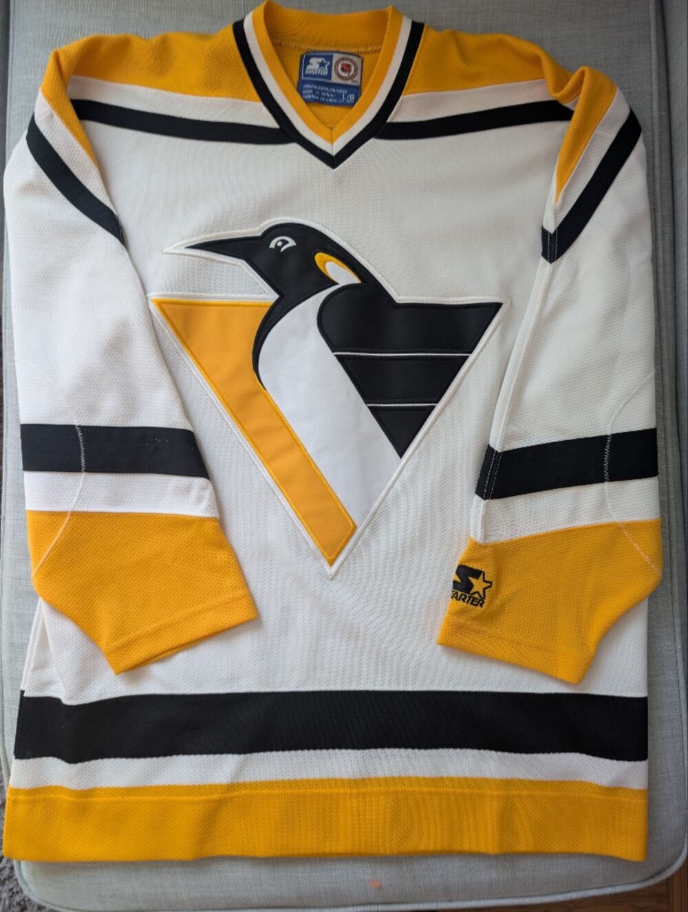 Vintage Pittsburgh Penguins "RoboPenguin" Jersey L